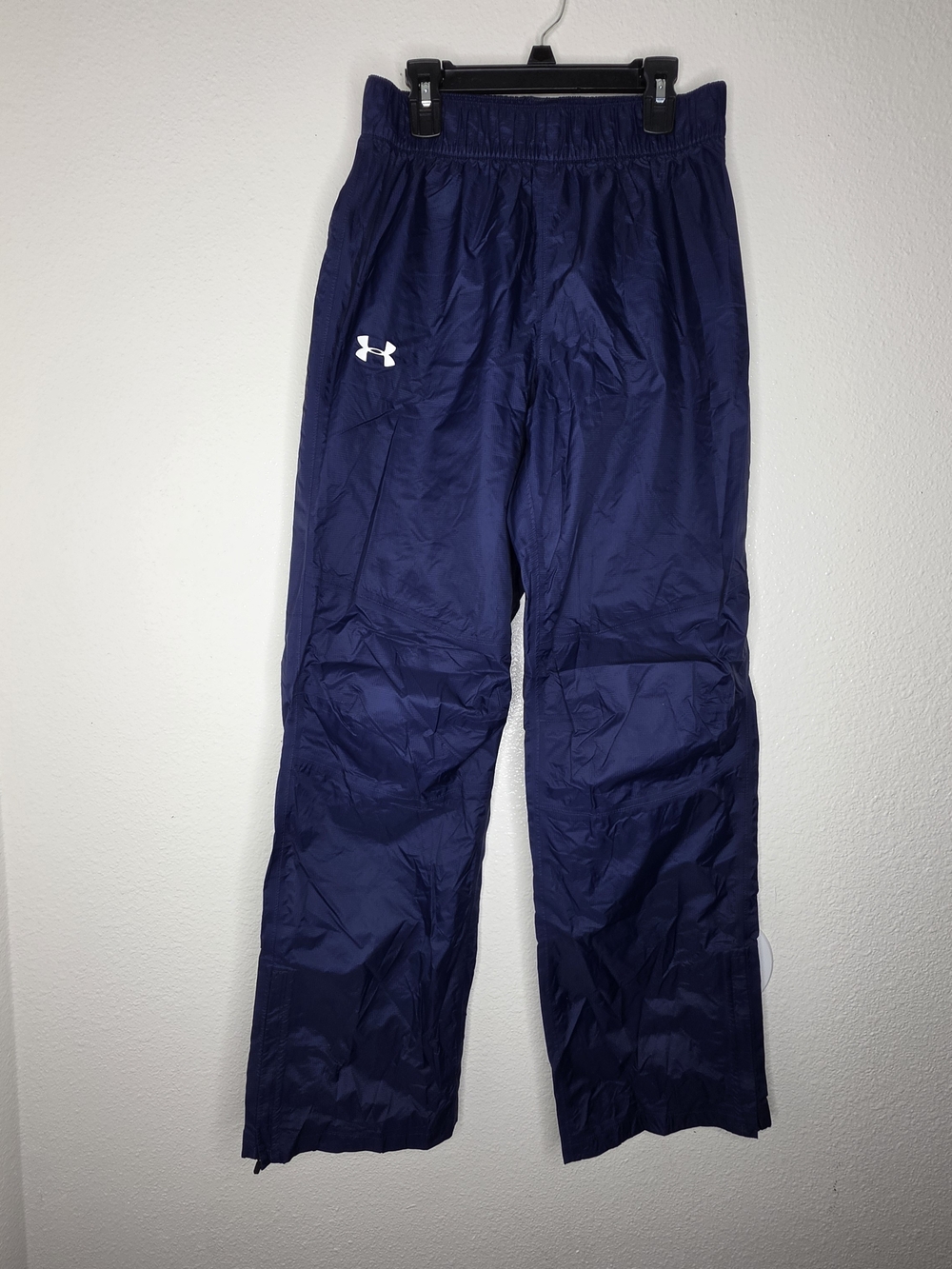 Under Armour Storm Nylon Track Pants Navy Blue S/M